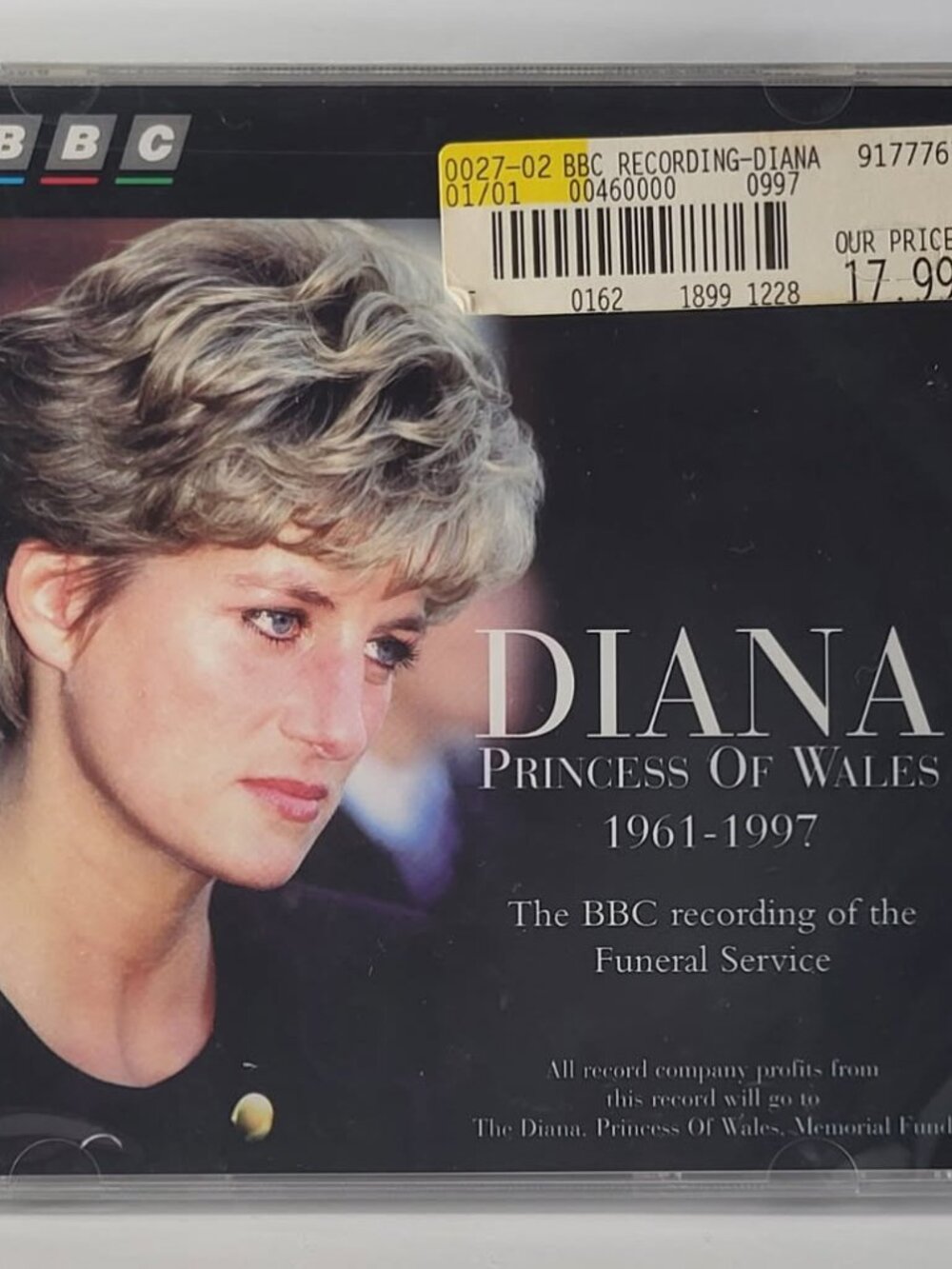 Diana Princess Of Wales 1961-1997 - The BBC Recording Of The Funeral, Sealed CD
